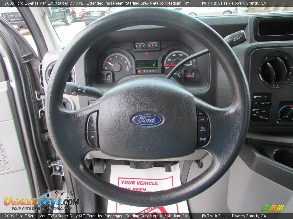 2009 Ford E Series Van E350 Super Duty XLT Extended Passenger Sterling Grey Metallic / Medium Flint Photo #20