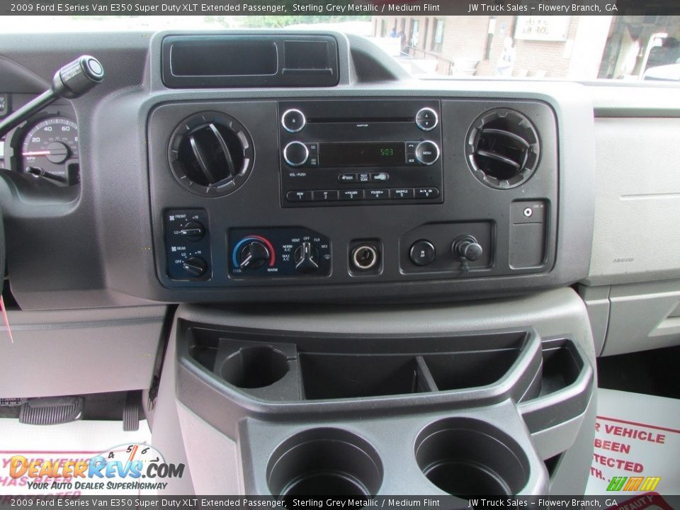 2009 Ford E Series Van E350 Super Duty XLT Extended Passenger Sterling Grey Metallic / Medium Flint Photo #24