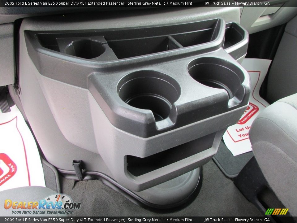 2009 Ford E Series Van E350 Super Duty XLT Extended Passenger Sterling Grey Metallic / Medium Flint Photo #25