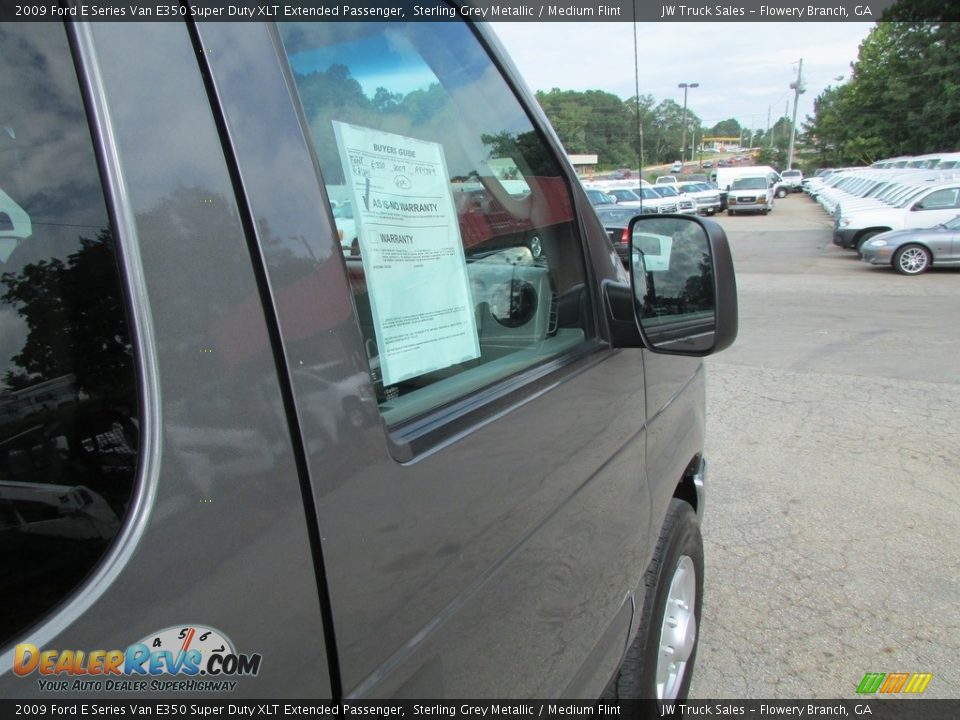 2009 Ford E Series Van E350 Super Duty XLT Extended Passenger Sterling Grey Metallic / Medium Flint Photo #28
