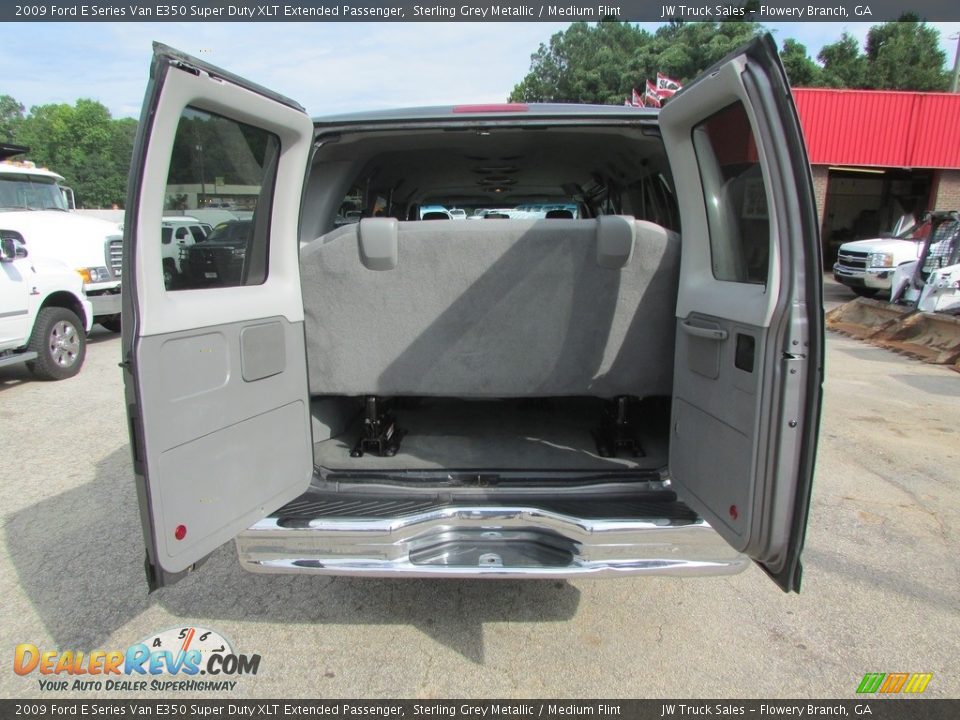 2009 Ford E Series Van E350 Super Duty XLT Extended Passenger Sterling Grey Metallic / Medium Flint Photo #35