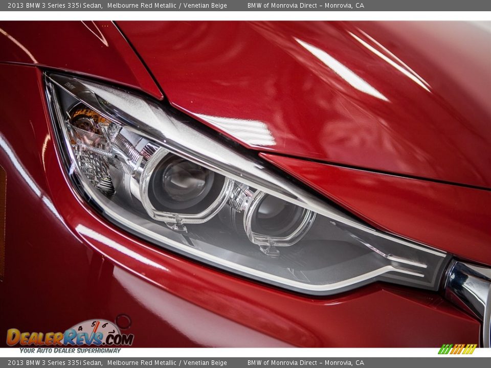 2013 BMW 3 Series 335i Sedan Melbourne Red Metallic / Venetian Beige Photo #26