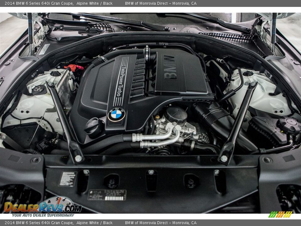 2014 BMW 6 Series 640i Gran Coupe Alpine White / Black Photo #8