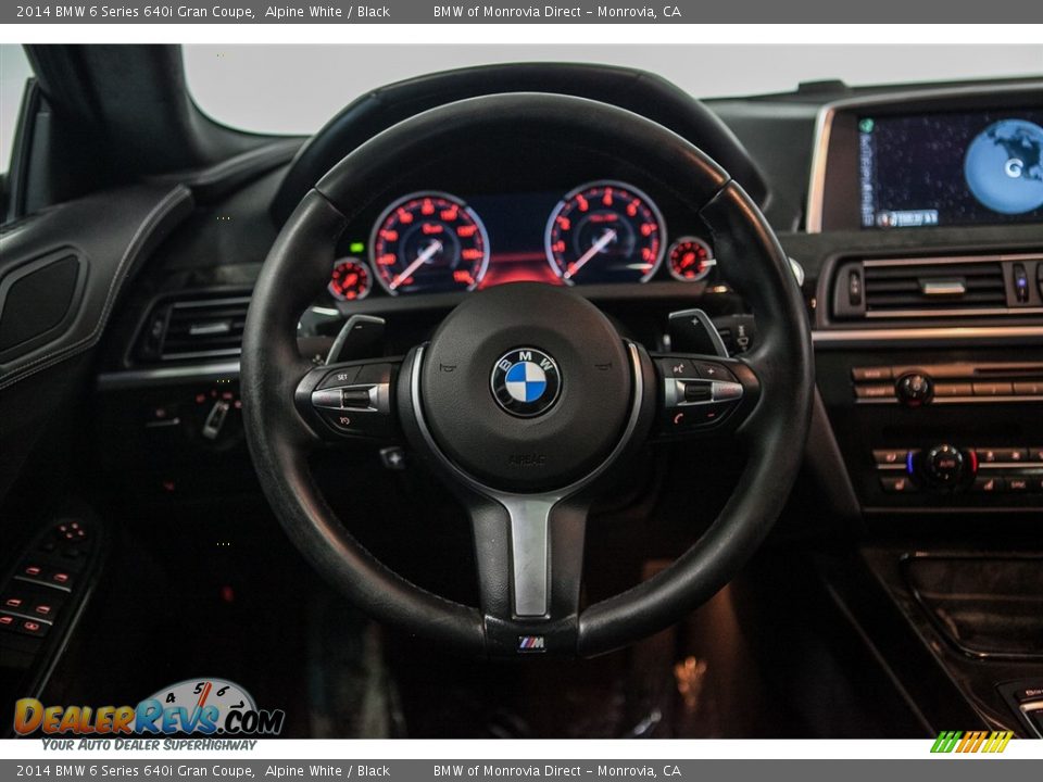 2014 BMW 6 Series 640i Gran Coupe Alpine White / Black Photo #15