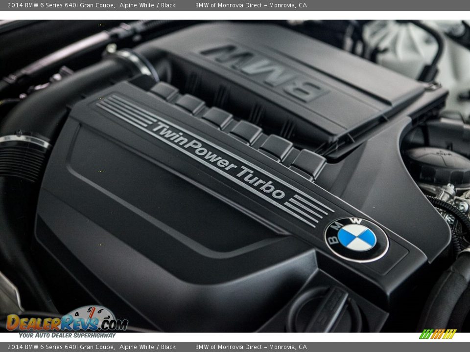 2014 BMW 6 Series 640i Gran Coupe Alpine White / Black Photo #25