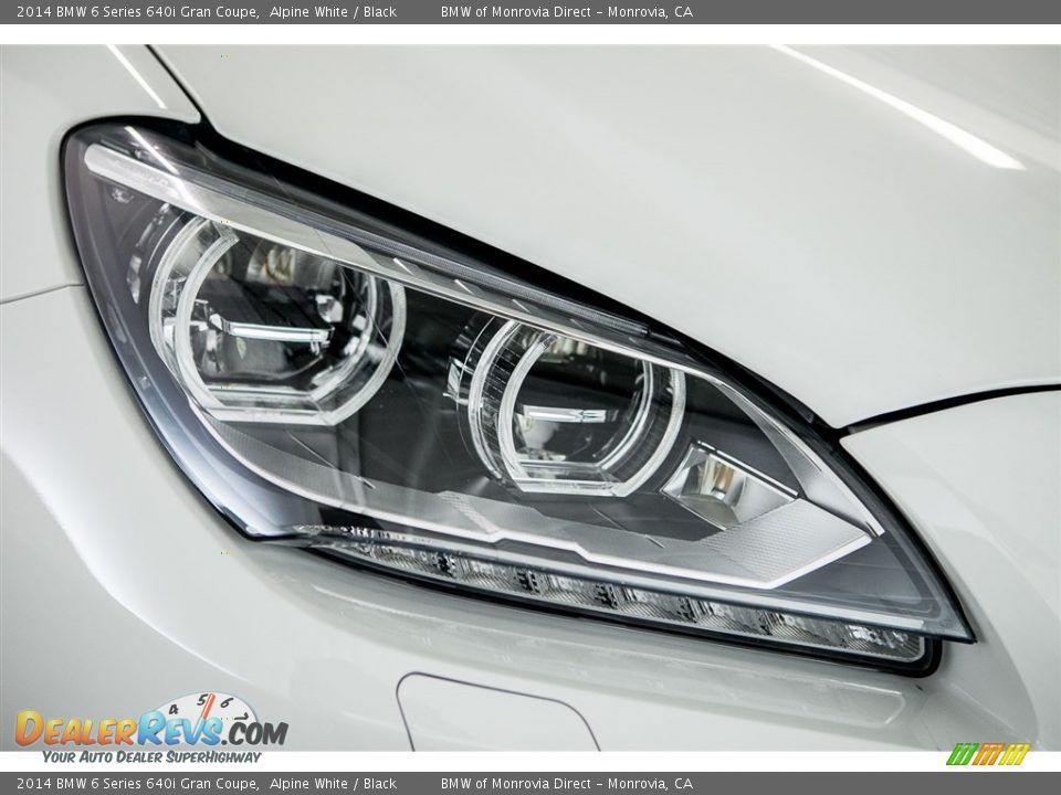 2014 BMW 6 Series 640i Gran Coupe Alpine White / Black Photo #26