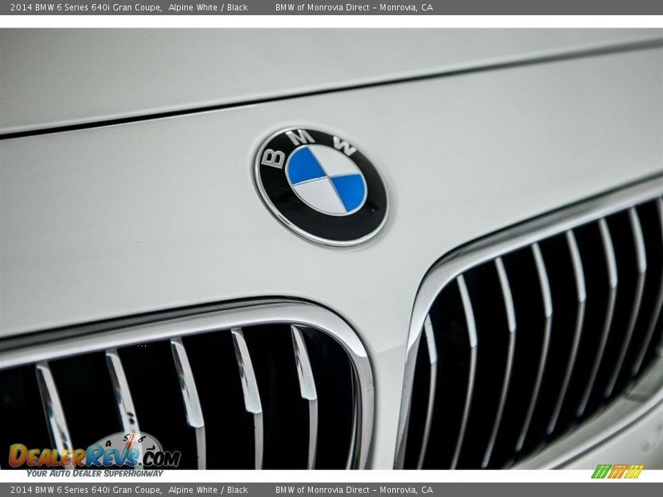 2014 BMW 6 Series 640i Gran Coupe Alpine White / Black Photo #27