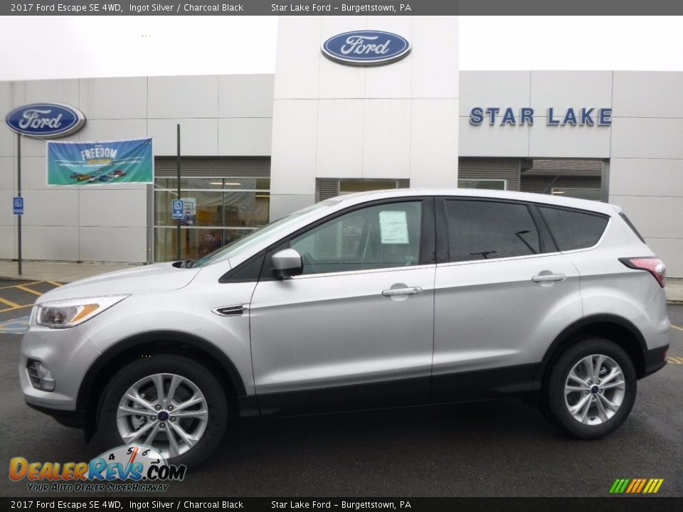 2017 Ford Escape SE 4WD Ingot Silver / Charcoal Black Photo #1