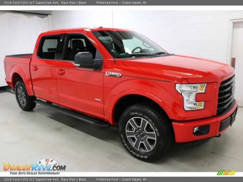 2016 Ford F150 XLT SuperCrew 4x4 Race Red / Black Photo #8