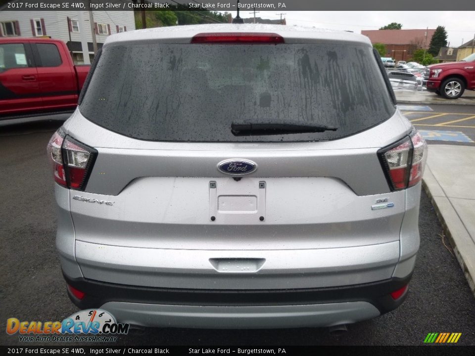 2017 Ford Escape SE 4WD Ingot Silver / Charcoal Black Photo #7