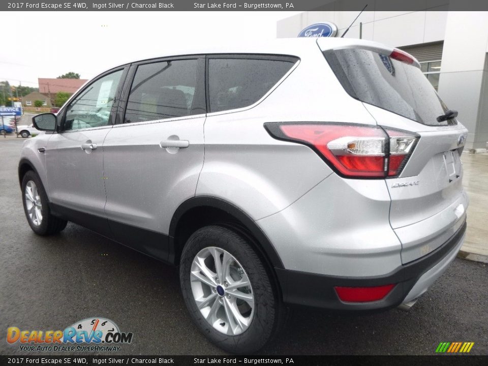2017 Ford Escape SE 4WD Ingot Silver / Charcoal Black Photo #9