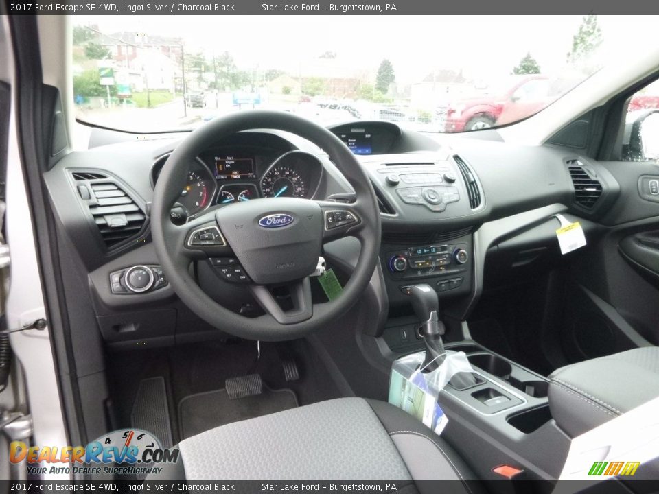 2017 Ford Escape SE 4WD Ingot Silver / Charcoal Black Photo #13
