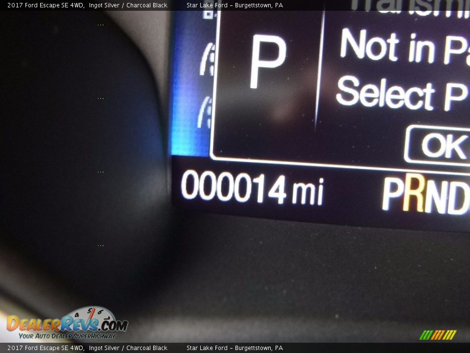 2017 Ford Escape SE 4WD Ingot Silver / Charcoal Black Photo #20
