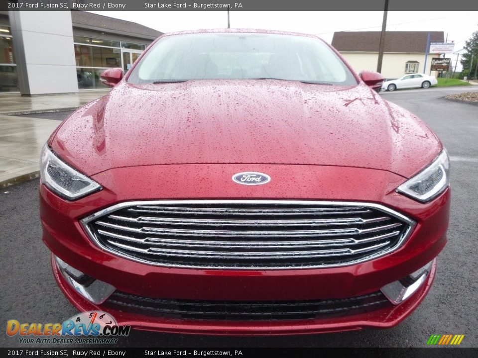 2017 Ford Fusion SE Ruby Red / Ebony Photo #2