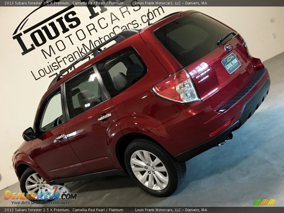 2013 Subaru Forester 2.5 X Premium Camellia Red Pearl / Platinum Photo #3