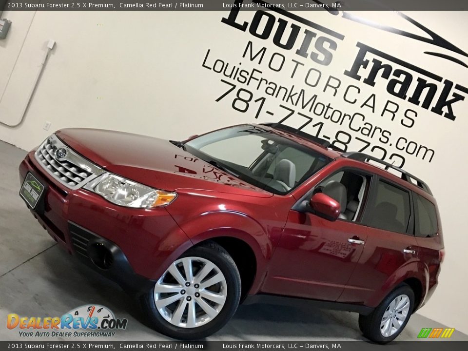 2013 Subaru Forester 2.5 X Premium Camellia Red Pearl / Platinum Photo #4