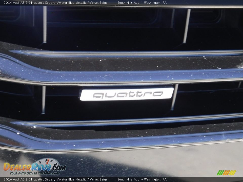 2014 Audi A6 2.0T quattro Sedan Aviator Blue Metallic / Velvet Beige Photo #7