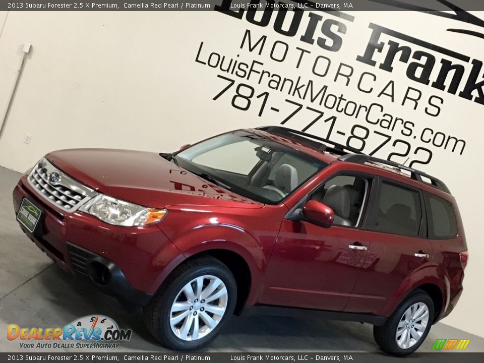 2013 Subaru Forester 2.5 X Premium Camellia Red Pearl / Platinum Photo #16