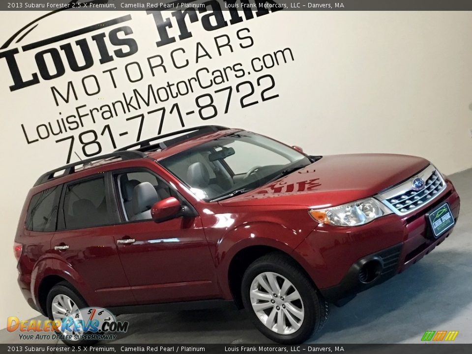 2013 Subaru Forester 2.5 X Premium Camellia Red Pearl / Platinum Photo #17