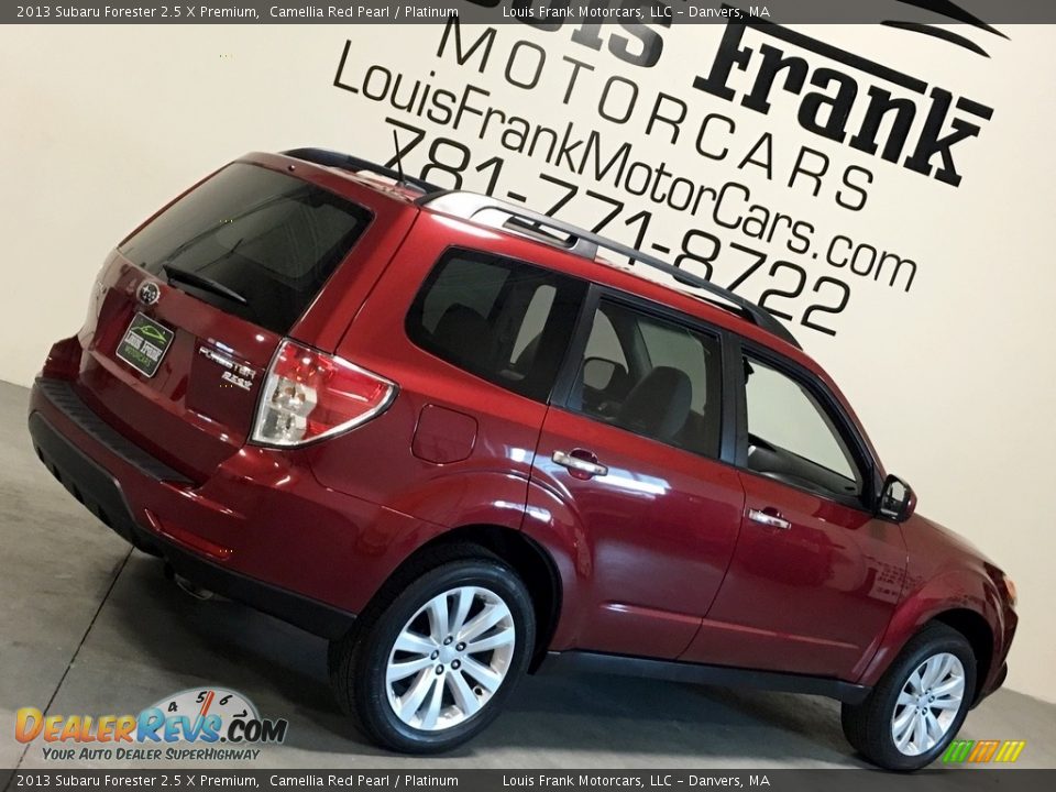 2013 Subaru Forester 2.5 X Premium Camellia Red Pearl / Platinum Photo #19