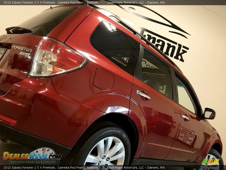 2013 Subaru Forester 2.5 X Premium Camellia Red Pearl / Platinum Photo #21