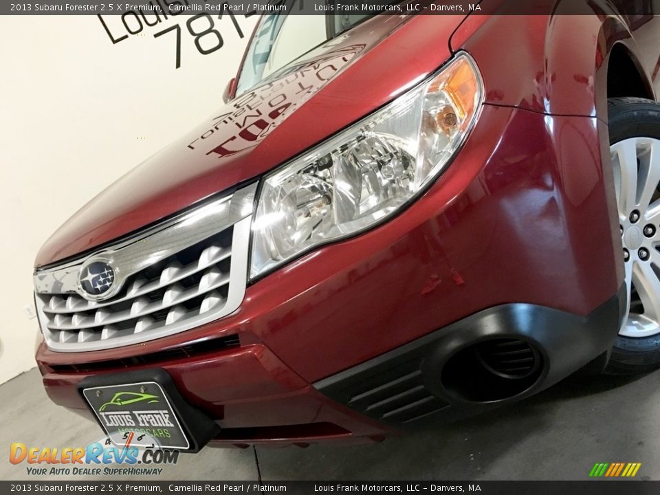 2013 Subaru Forester 2.5 X Premium Camellia Red Pearl / Platinum Photo #24