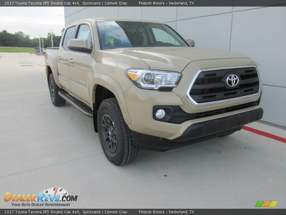 2017 Toyota Tacoma SR5 Double Cab 4x4 Quicksand / Cement Gray Photo #2