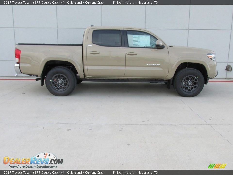 2017 Toyota Tacoma SR5 Double Cab 4x4 Quicksand / Cement Gray Photo #3