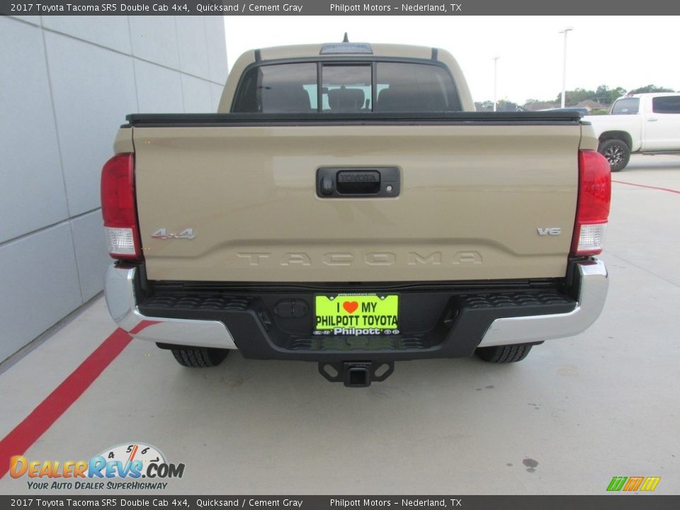 2017 Toyota Tacoma SR5 Double Cab 4x4 Quicksand / Cement Gray Photo #5