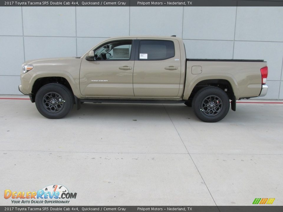 2017 Toyota Tacoma SR5 Double Cab 4x4 Quicksand / Cement Gray Photo #6