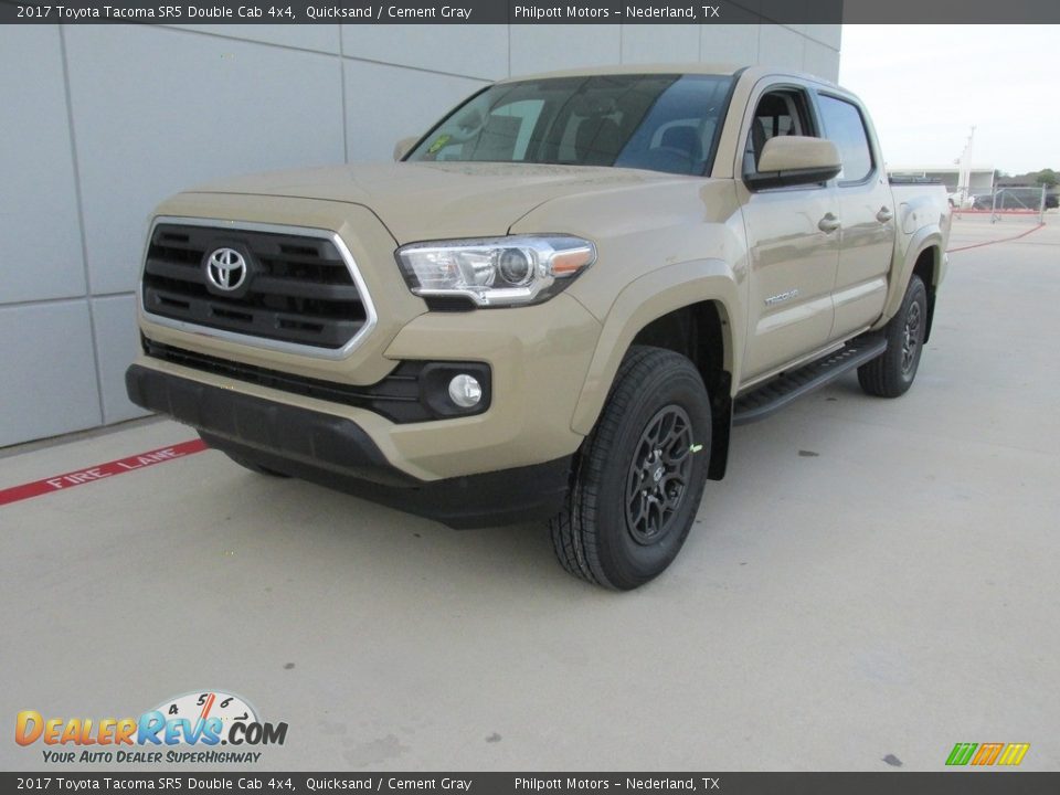 2017 Toyota Tacoma SR5 Double Cab 4x4 Quicksand / Cement Gray Photo #7