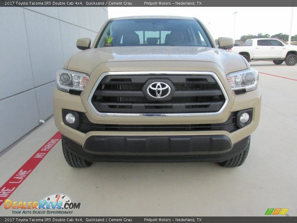 2017 Toyota Tacoma SR5 Double Cab 4x4 Quicksand / Cement Gray Photo #8