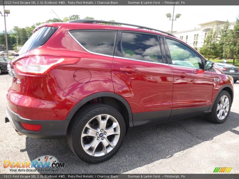 2013 Ford Escape SEL 2.0L EcoBoost 4WD Ruby Red Metallic / Charcoal Black Photo #2