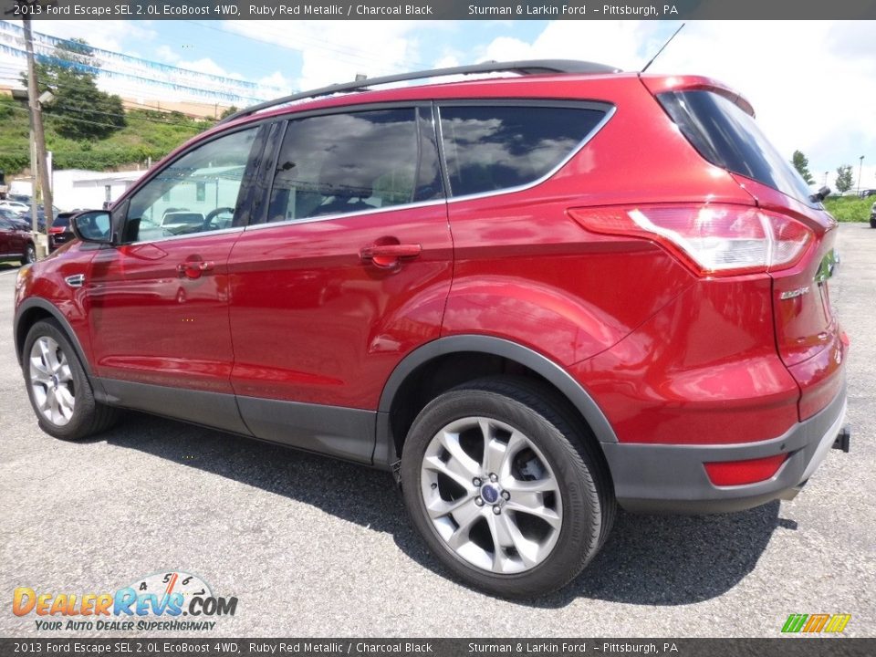 2013 Ford Escape SEL 2.0L EcoBoost 4WD Ruby Red Metallic / Charcoal Black Photo #3