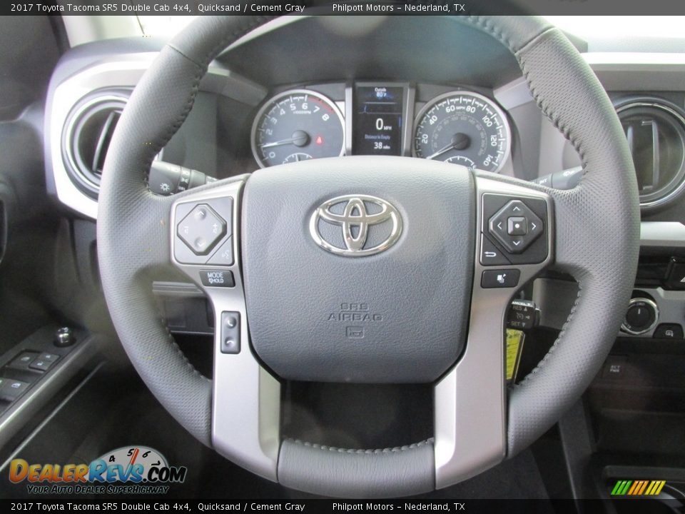2017 Toyota Tacoma SR5 Double Cab 4x4 Quicksand / Cement Gray Photo #32
