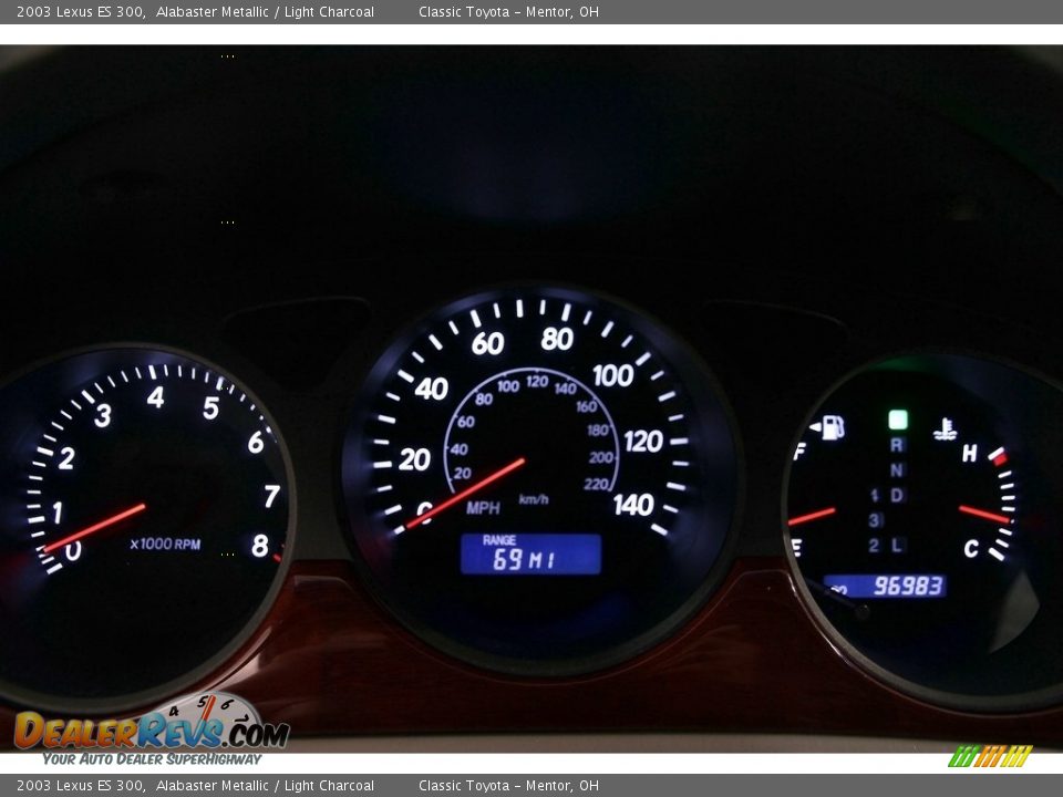 2003 Lexus ES 300 Alabaster Metallic / Light Charcoal Photo #9