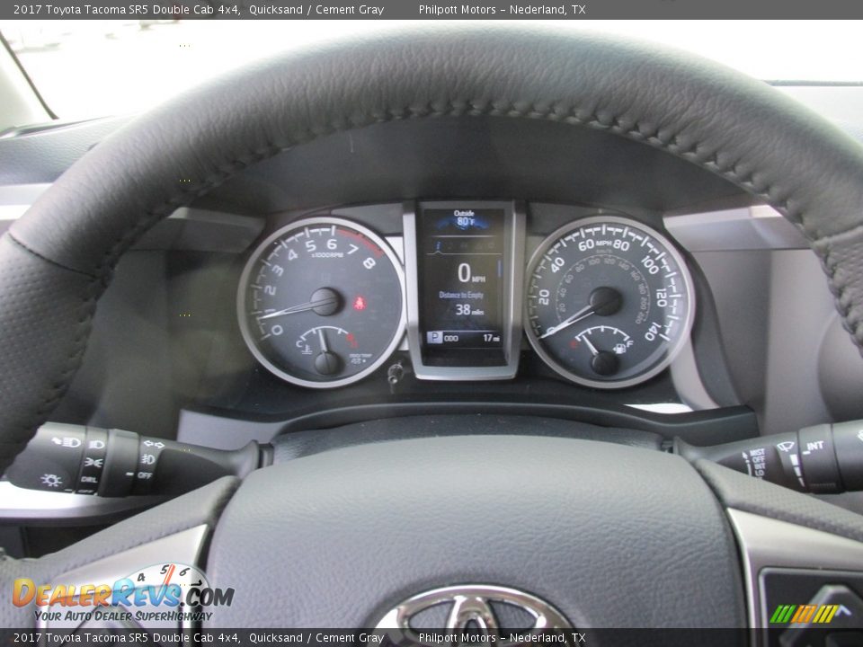 2017 Toyota Tacoma SR5 Double Cab 4x4 Quicksand / Cement Gray Photo #33