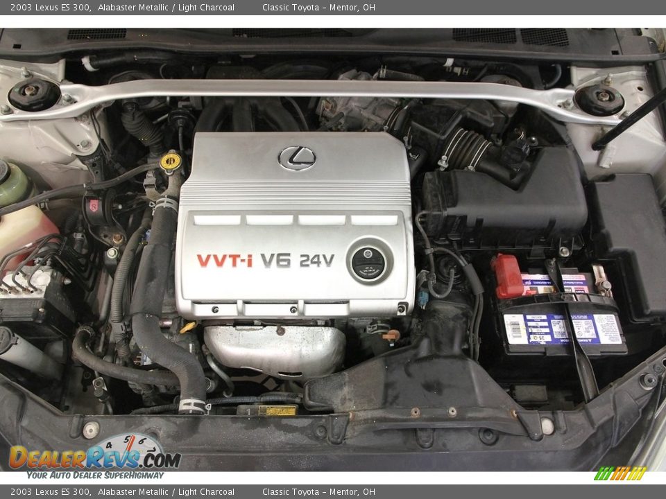 2003 Lexus ES 300 Alabaster Metallic / Light Charcoal Photo #21