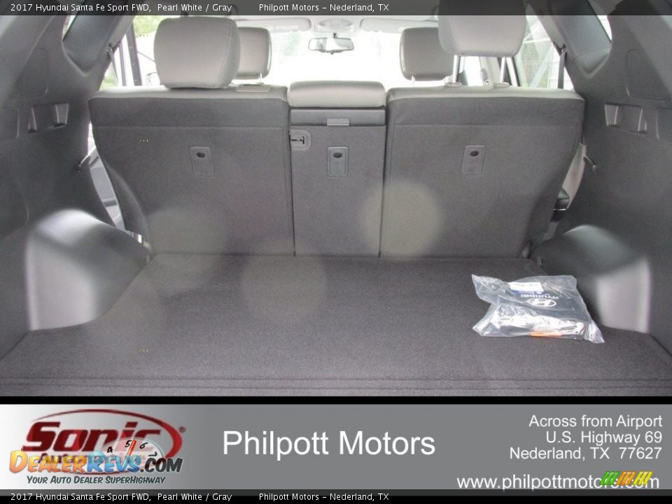 2017 Hyundai Santa Fe Sport FWD Pearl White / Gray Photo #15