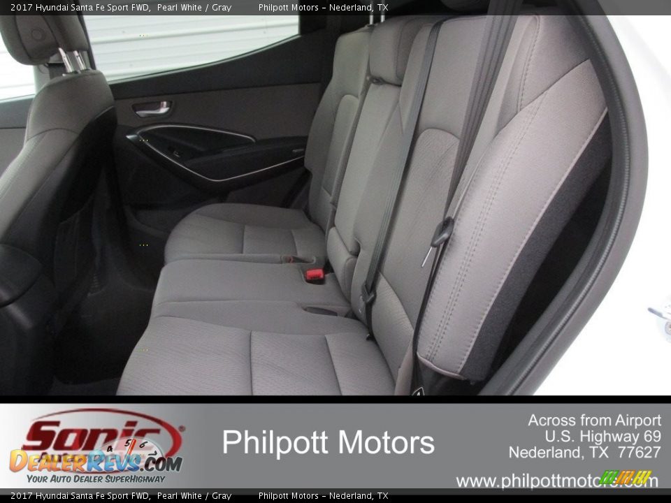 2017 Hyundai Santa Fe Sport FWD Pearl White / Gray Photo #18