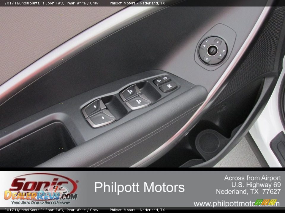 2017 Hyundai Santa Fe Sport FWD Pearl White / Gray Photo #20