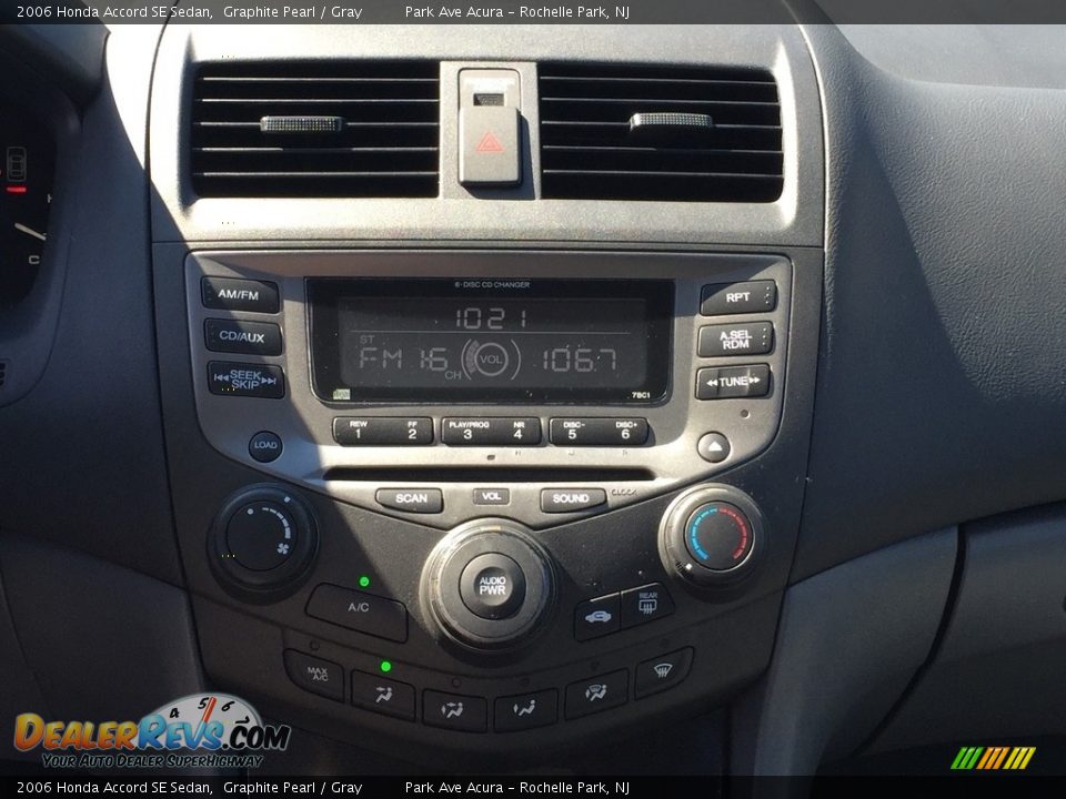 2006 Honda Accord SE Sedan Graphite Pearl / Gray Photo #15