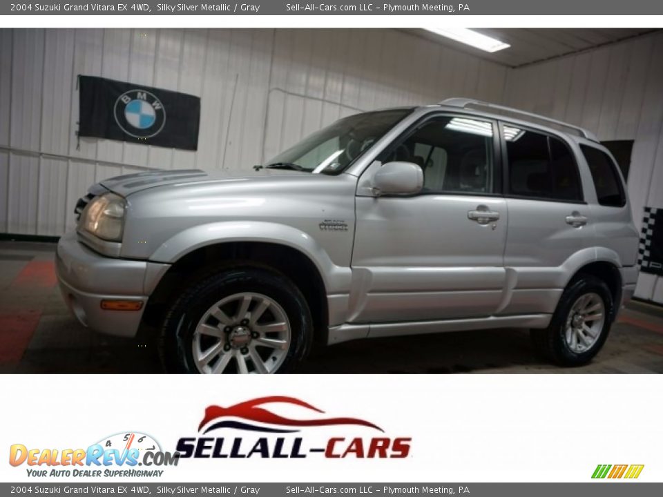 2004 Suzuki Grand Vitara EX 4WD Silky Silver Metallic / Gray Photo #1
