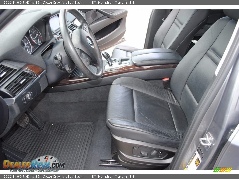 2011 BMW X5 xDrive 35i Space Gray Metallic / Black Photo #11