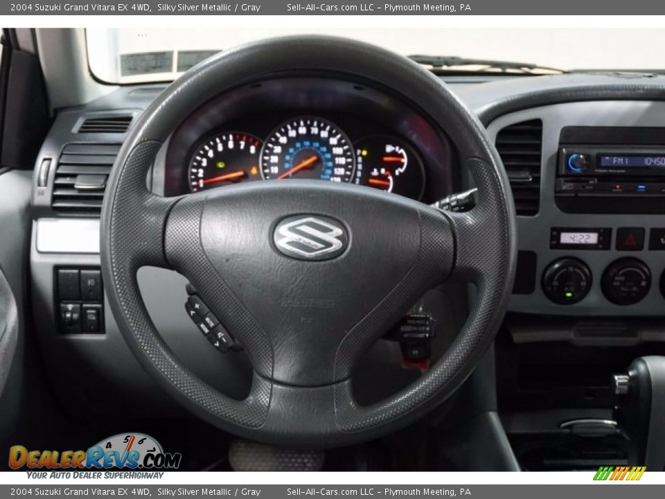 2004 Suzuki Grand Vitara EX 4WD Silky Silver Metallic / Gray Photo #28