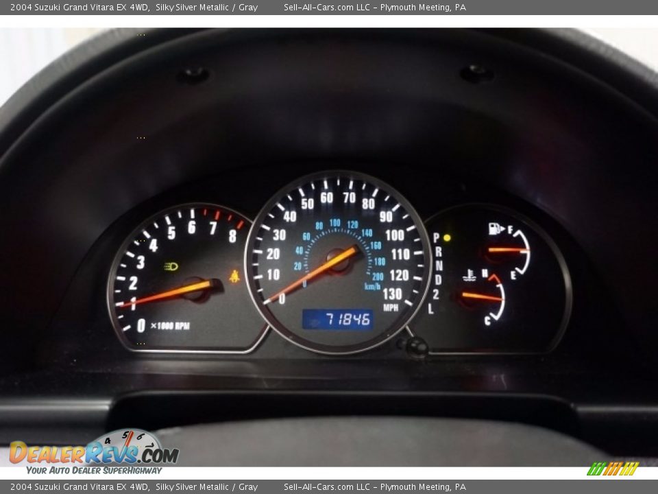 2004 Suzuki Grand Vitara EX 4WD Silky Silver Metallic / Gray Photo #33