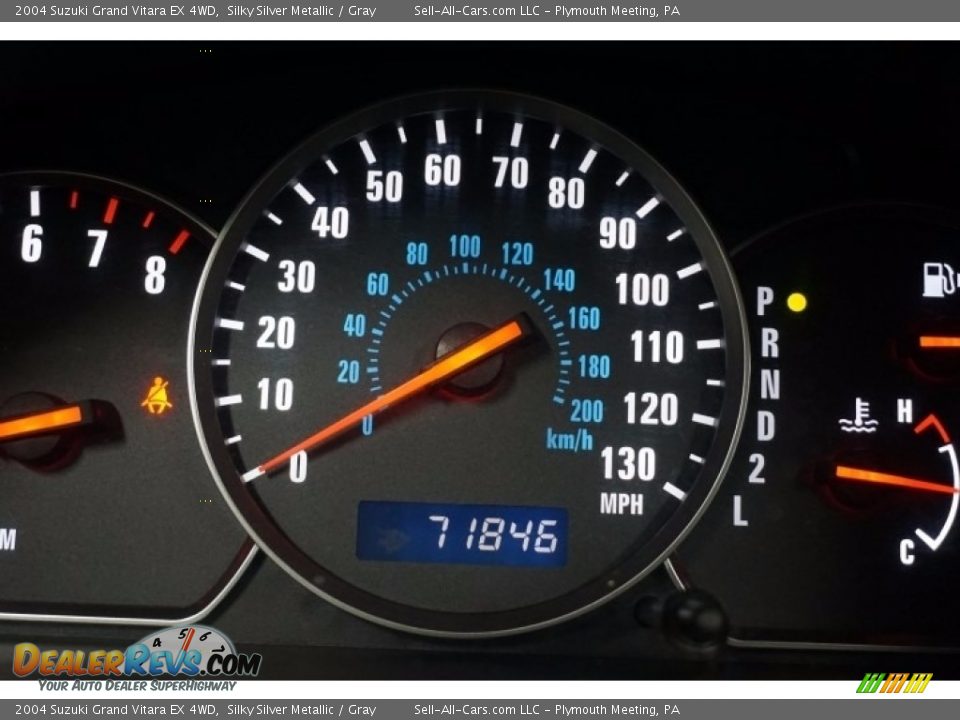 2004 Suzuki Grand Vitara EX 4WD Silky Silver Metallic / Gray Photo #34