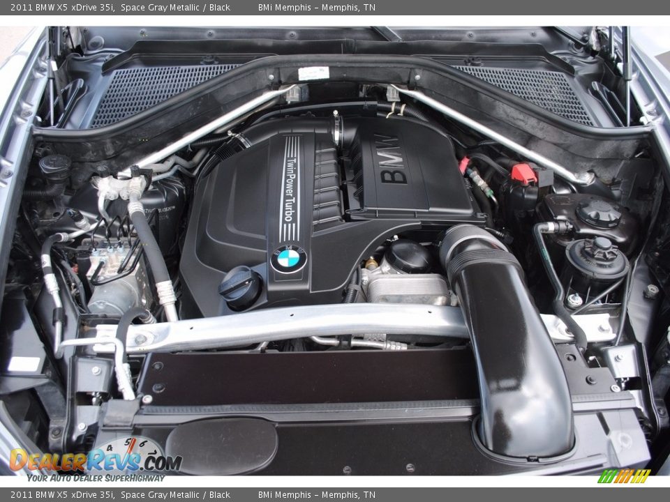2011 BMW X5 xDrive 35i Space Gray Metallic / Black Photo #33