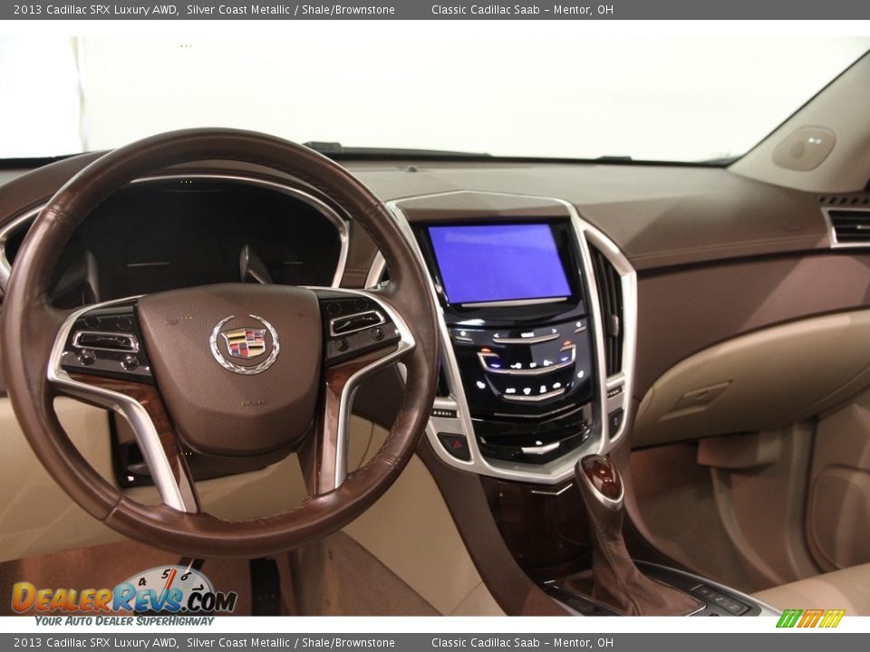 2013 Cadillac SRX Luxury AWD Silver Coast Metallic / Shale/Brownstone Photo #6