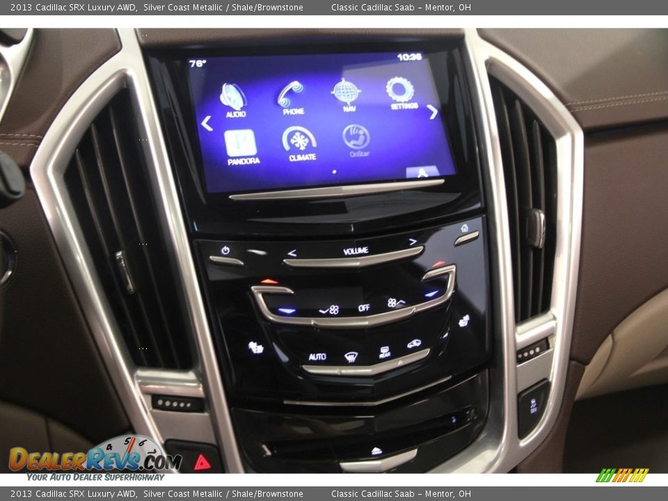 2013 Cadillac SRX Luxury AWD Silver Coast Metallic / Shale/Brownstone Photo #9